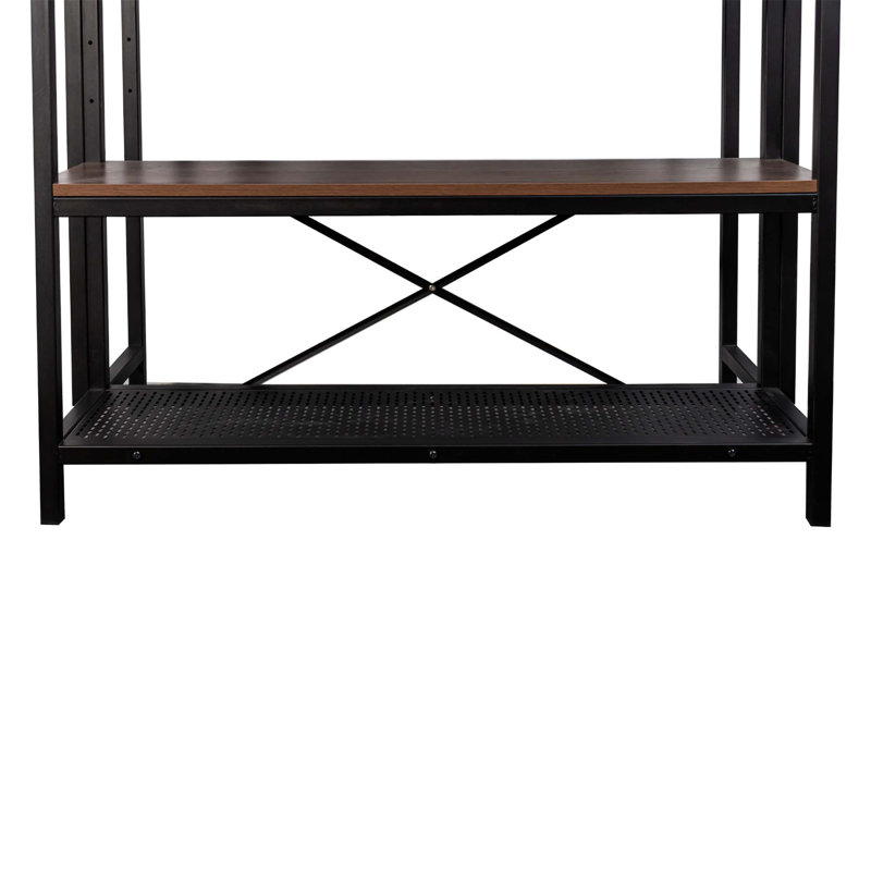 Versatile 3 Tier Kitchen Island Table With Storage, Microwave Stand, And Bakers Rack For Efficient Space Utilization