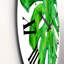 Horloge murale de style tropical feuille de Monstera I-60328226