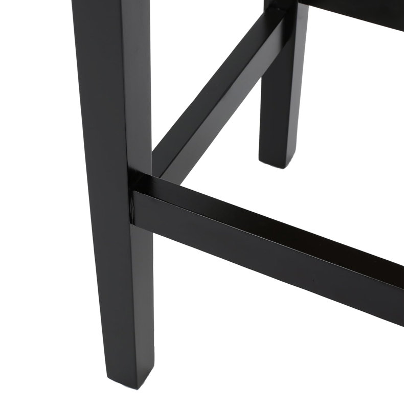 Tabouret de comptoir sans dossier Kd (2), gris. Assise confortable en tissu, structure en bois. Améliore la maison. Coussin lisse 15 po x l 18,13 po x H 25,75 po