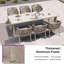 Ensemble de table et chaises d'extérieur mauve en rotin et osier-125376235-125376236-125376237