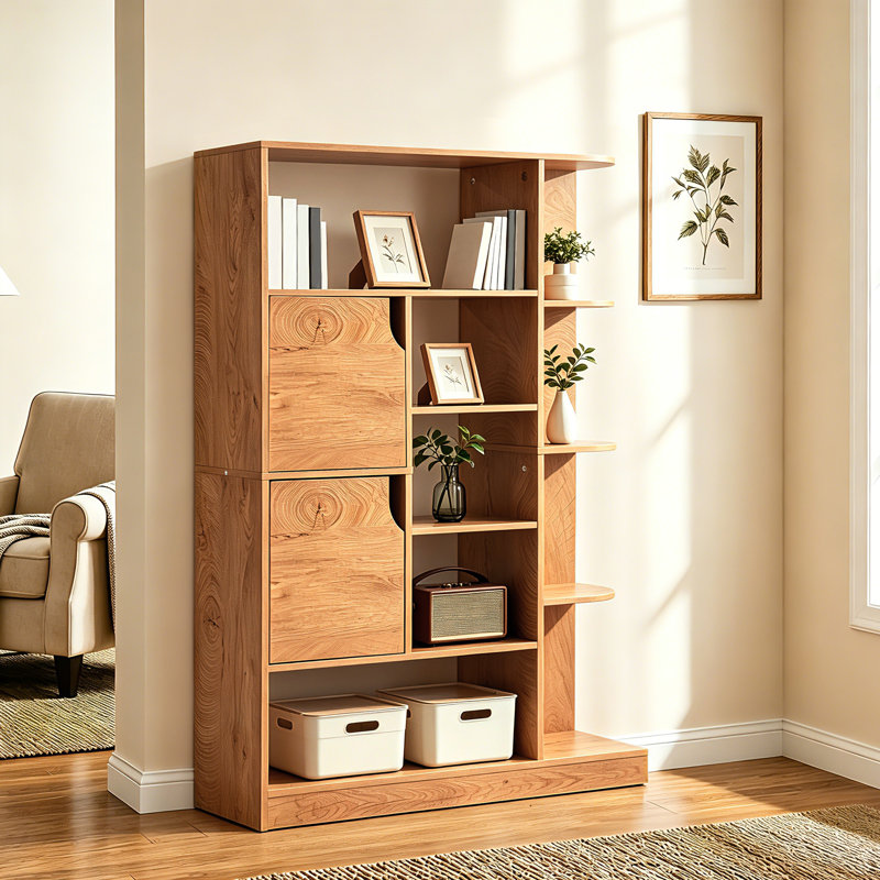 120cm H x 80cm W Cube Bookcase, Brown