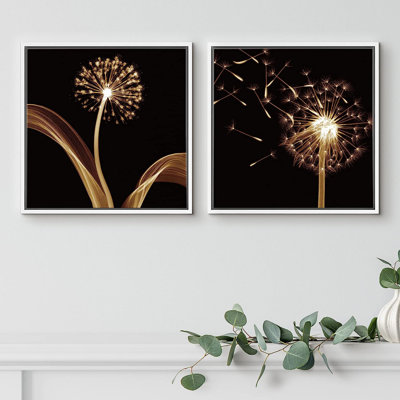 Dandelion " Golden Dandelion CloseUps " 2 - Pieces