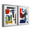 «Colorful Shapes II», reproduction encadrée de qualité supérieure - prête à être accrochée-729627868-729627869
