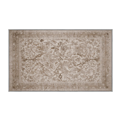 Machine Washable Gray Area Rug