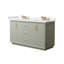 Strada 60" Freestanding Double Bathroom Vanity with Cultured Marble Top-1156446061-1156446063-1245634771