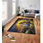 Tapis rectangulaire en polyester tissé à la machine Escolta noir / jaune-2004919672