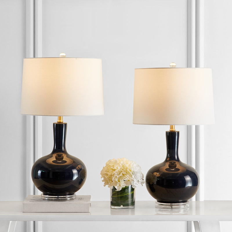Ensemble de lampe de table 26,5 "Amose, Bleu marine