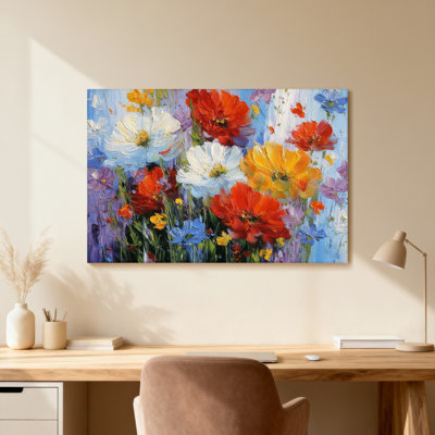 Plantes et fleurs Fleurs colorées dans une scène de jardin vibrante