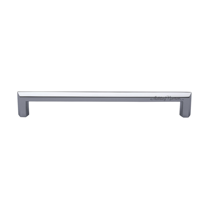 Hex Profile Cabinet Bar Pull, Black, 8"