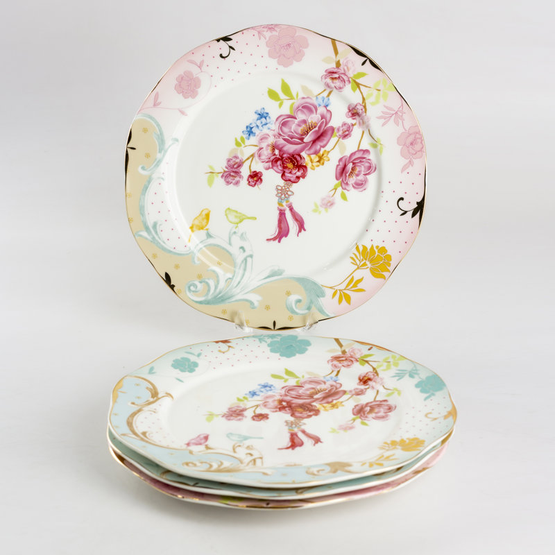 Jardin D'oiseaux  Salad/Dessert Plates, Set of 4