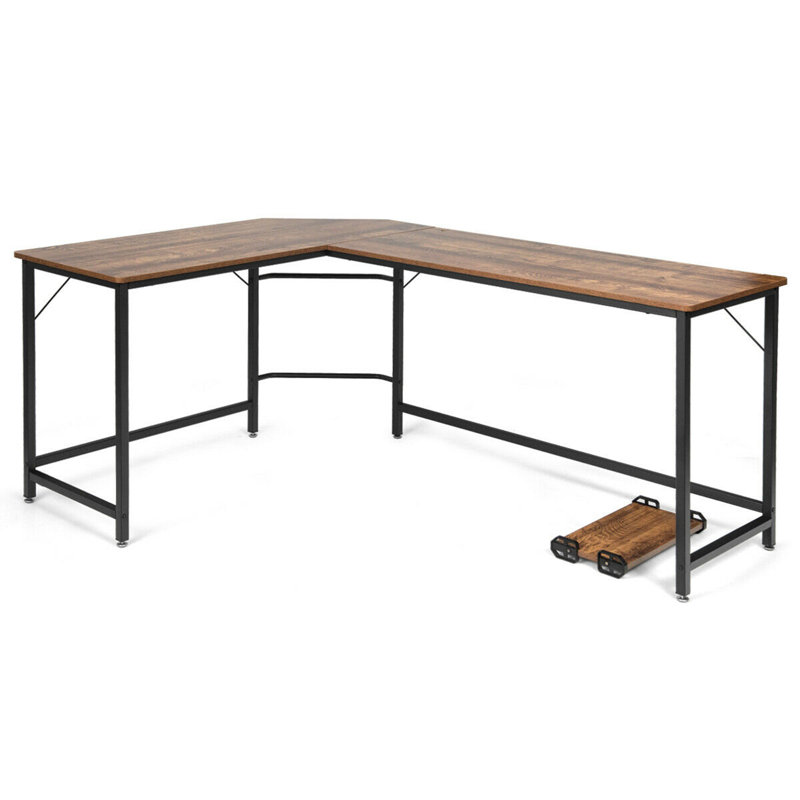 Bureau en L, Noyer