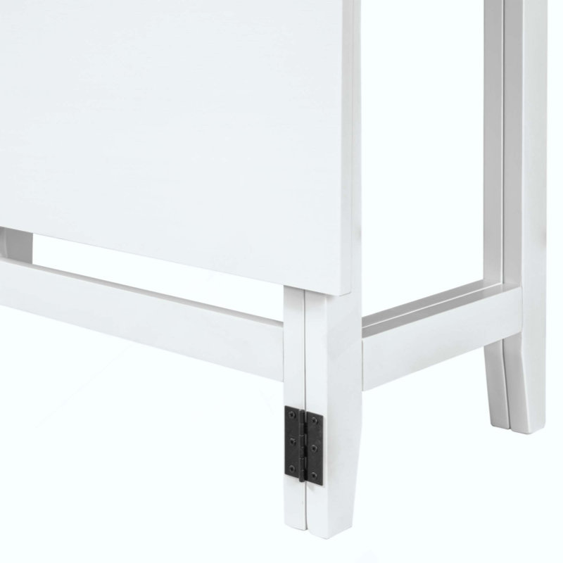 Table de salle à manger extensible Farmhouse, Blanc