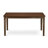 5 Piece Dining Set Includes a Rectangle Solid Wood Table and 2 Linen Fabric Kitchen Chairs with 2 Benches, 36x60 Inch, Mahogany-1258341034-1298648992
