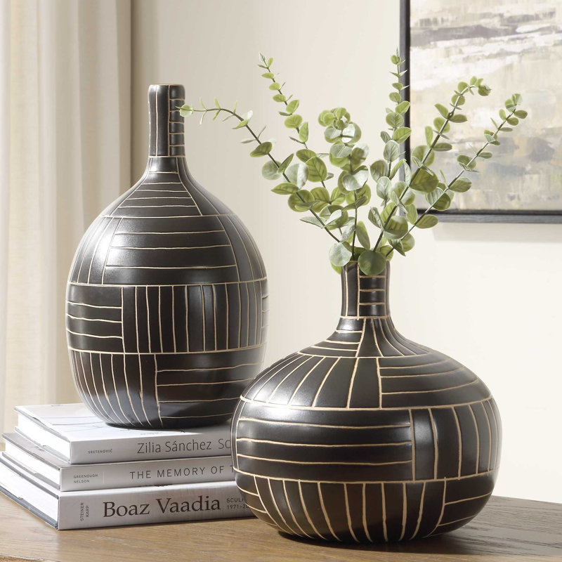 Ensemble de 2 vases géométriques Uttermost