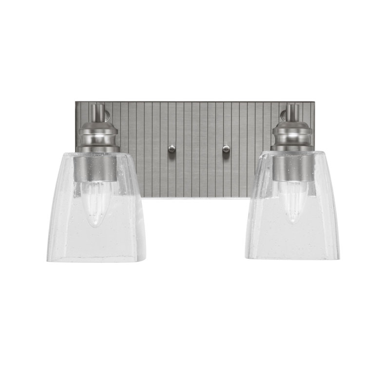 Auhert 2 - Light Vanity Light, Brushed Nickel, Clear