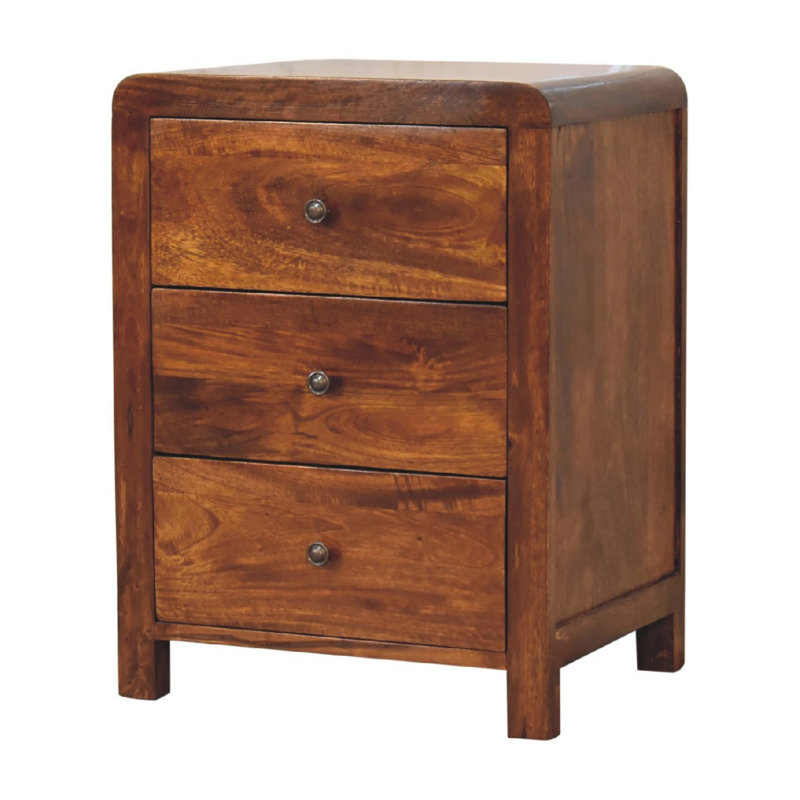 45cm W Solid Wood Bedside Table