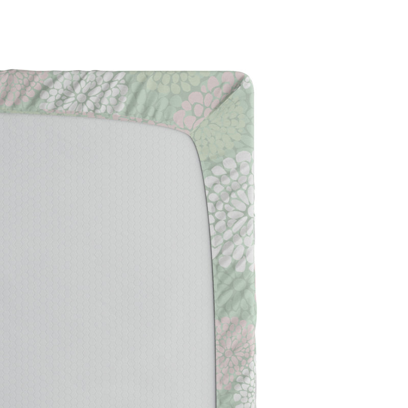 Microfiber Geometric Fitted Sheet, Full Fitted Sheet
