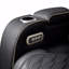 Revêtement de style moderne Fortuner avec fauteuil inclinable en bois et fonction de massage incluse - noir