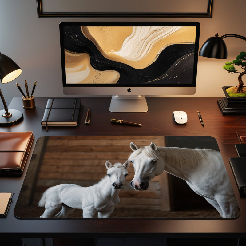 Polyester Desk Pad, 14.4x12.1