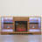 Console TV Stand with Fireplace (Oak)