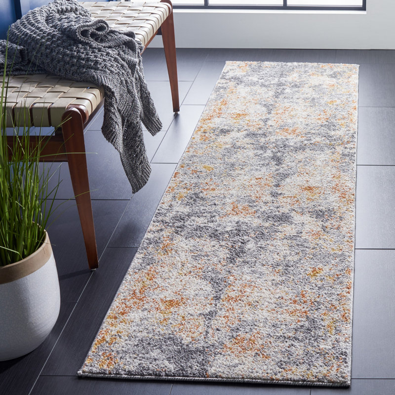 Banelly Performance Abstract Rug, Runner 2' x 8'
