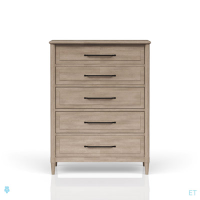 Commode 5 tiroirs finition sable