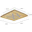 Perspections 1-Light 40cm LED Integrated Semi-Flush Mount
