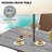 59.1"X35.4" Patio Tables With Umbrella Hole