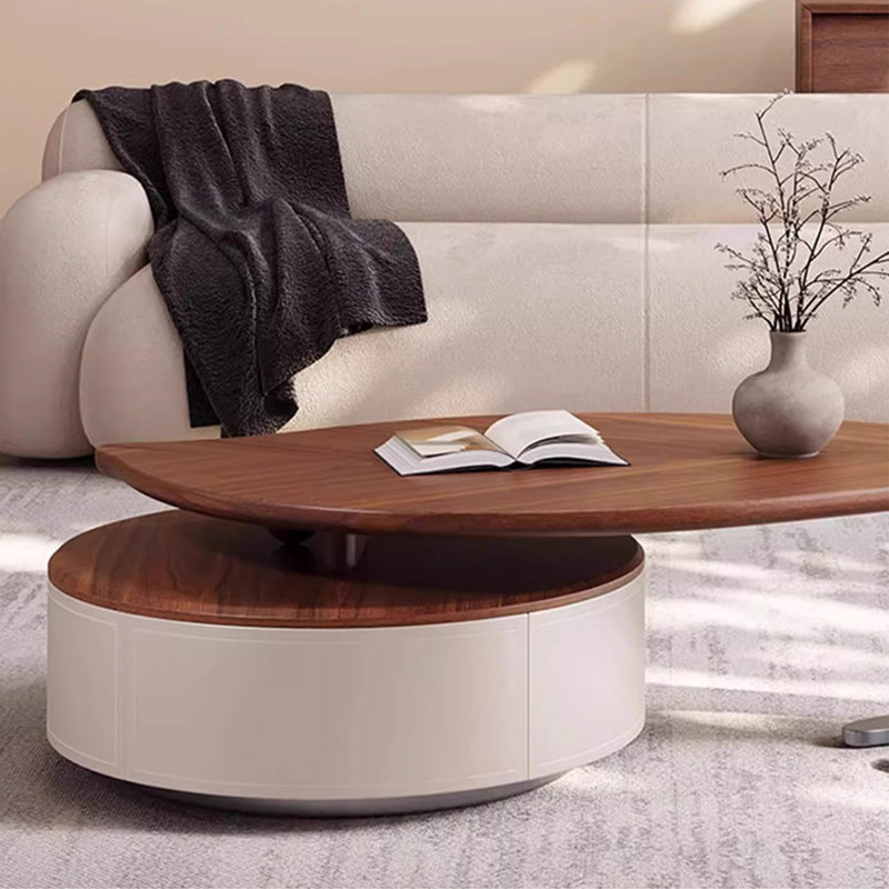 Table basse en noyer, H 13,39 po x l 51,18 po x P 27,56 po
