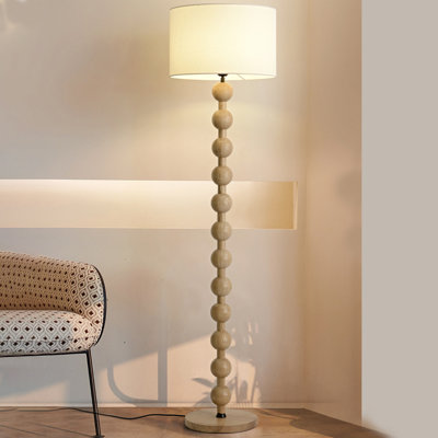 Lampadaires ronds en bois massif