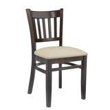 Litteral 18'' H Faux Leather Upholstered Beech Side Chair