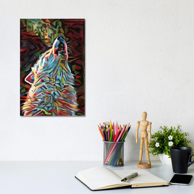 Dream Wolf by David Stribbling - Wrapped Canvas Painting