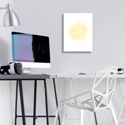 'Happy Sun' by L. Larson, Acrylic Glass Wall Art