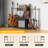3-Tier Guitar Stand Multiple Guitars, Guitar Rack with Amp Stand & Cloth Drawer