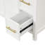 36-Inch Solid Wood Bathroom Vanity With Sink, Two Doors, Three Drawers, And MDF Boards For Durable Storage-126233009