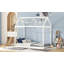 Lit simple en bois