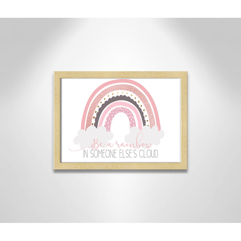 Être un arc-en-ciel, H 11 po x l 15 po x P 1,19 po, Cadre boîte champagne