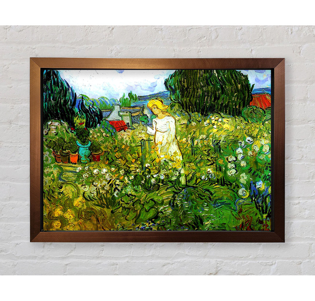 Marguerite Gachet Im Garten von Vincent Van Gogh - Einzelne Bilderrahmen Kunstdrucke