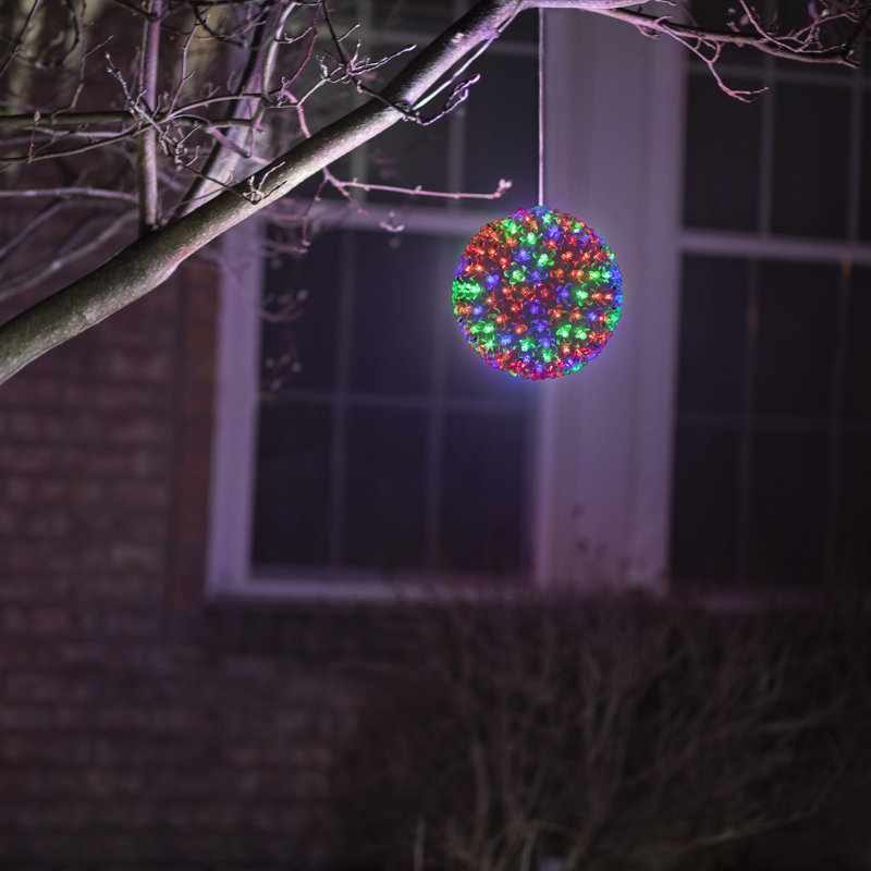 Ornement boule sphérique scintillante, Multicolore