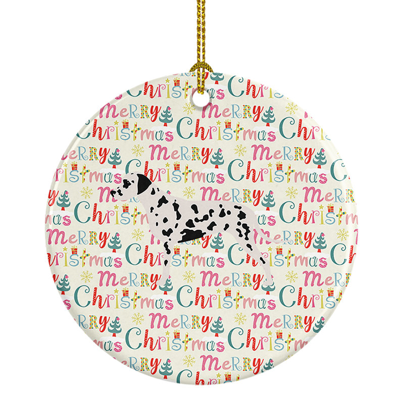 Ornement suspendu Dalmatian Merry Christmas