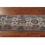 Tapis de couloir indien All-Over Blues Oushak 3 x 8
