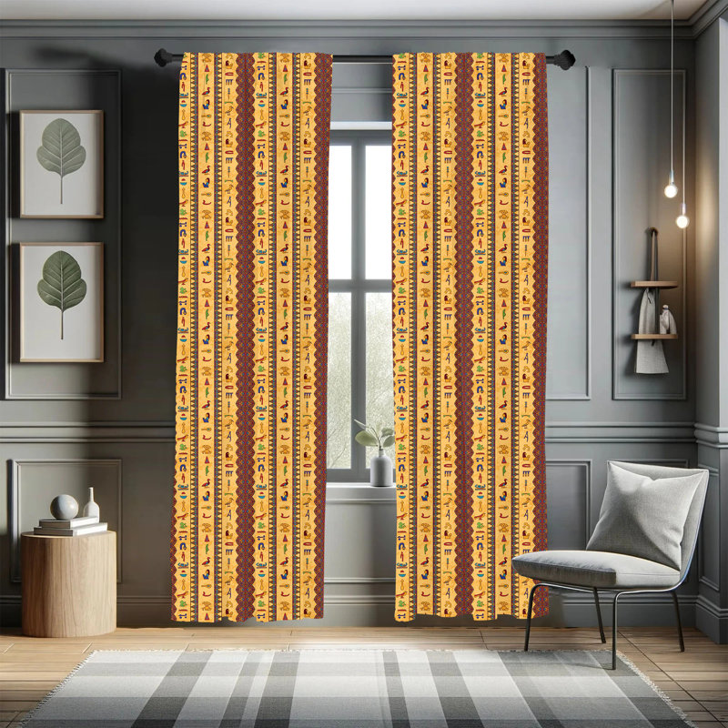 Semi-Sheer Thermal Rod Pocket Curtain Panels, 28" x 84"