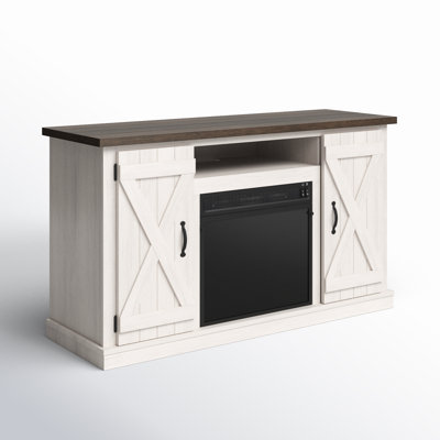 Lorraine TV Stand for TVs up to 55" with Electric Fireplace Included