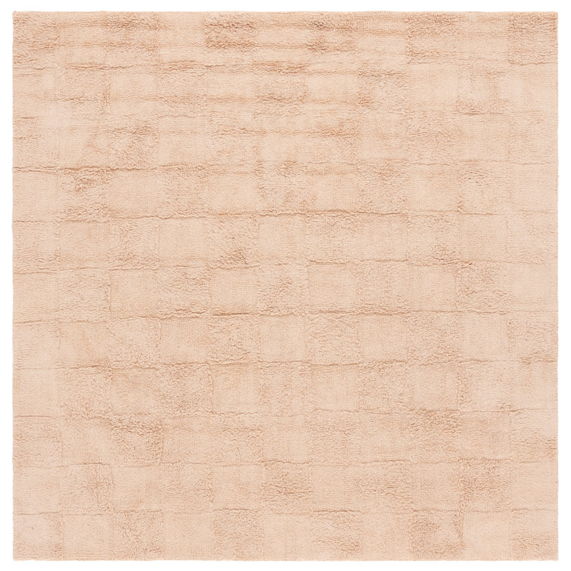 Tapis beige Easy Care 222, Carré 6 pi