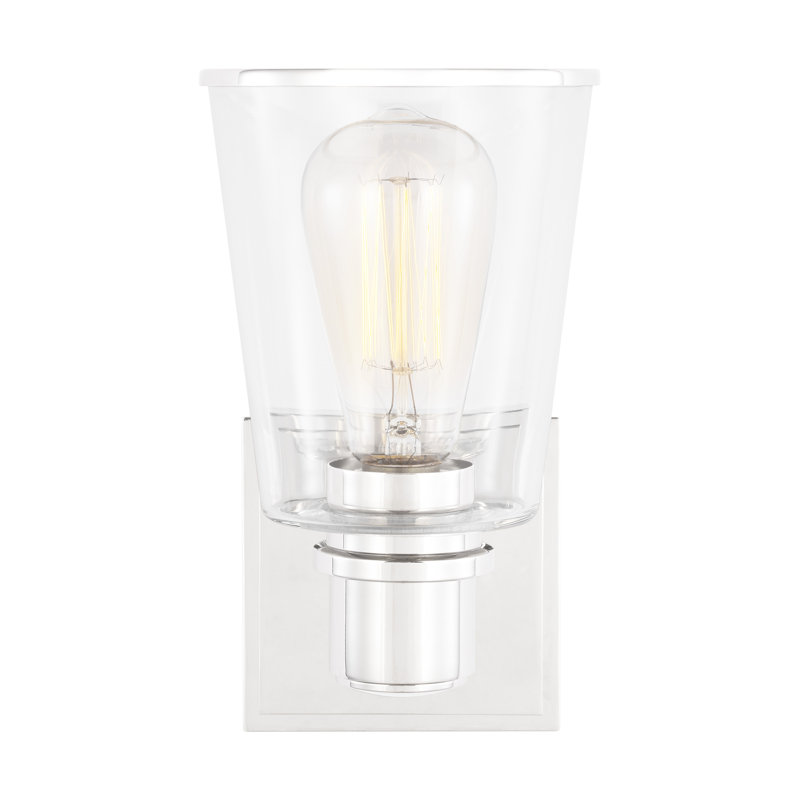 Alessa 1 - Light Bath Sconce, Polished Nickel