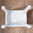 White Vanity Stool Padded Makeup Chair Bench With Solid Wood Legs