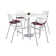 Kool 42" L Square Breakroom Table and Chair Set