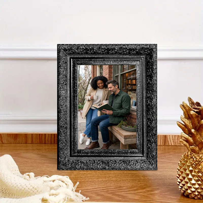 Cadre photo simple 1 pièce 8 "x 10" noir pour tablette de chambre à coucher
