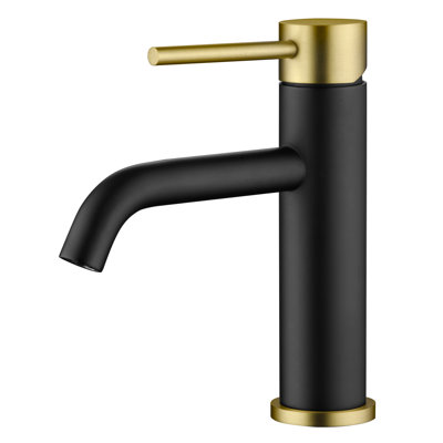 Robinet pour salle de bain à poignée simple à un trou, robinet de meuble-lavabo moderne, robinet de lavabo en acier inoxydable 304 Summerain