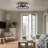 Arenijus 18" Caged Crystal Ceiling Fan with Remote Control and Light Kit Included